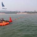 Security floating barrier on sea